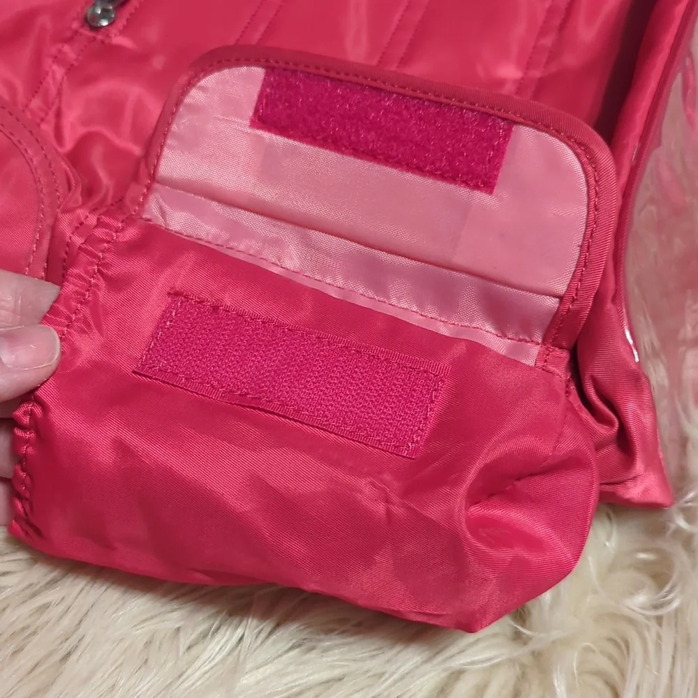 LUG PINK RASPBERRY LARGE CABLE CAR SHOULDER BAG PURSE TOTE - Picture 8 of 15